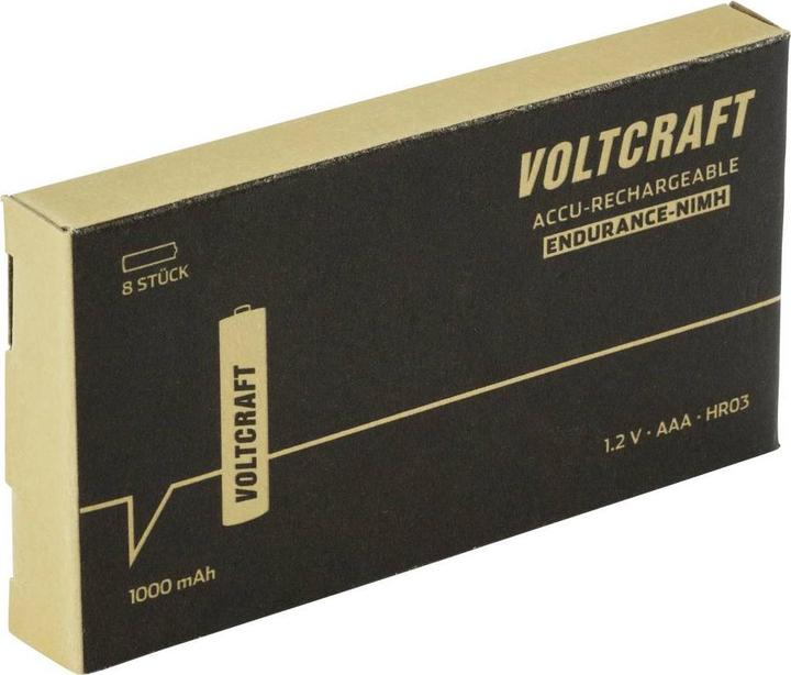 Produktbild Voltcraft Endurance (8 Stk., AAA, 1000 mAh)
