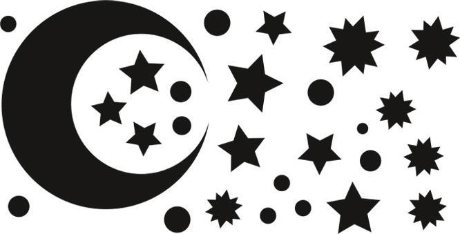 Actual product image Trenddeko Starry sky (40 x 80 cm)