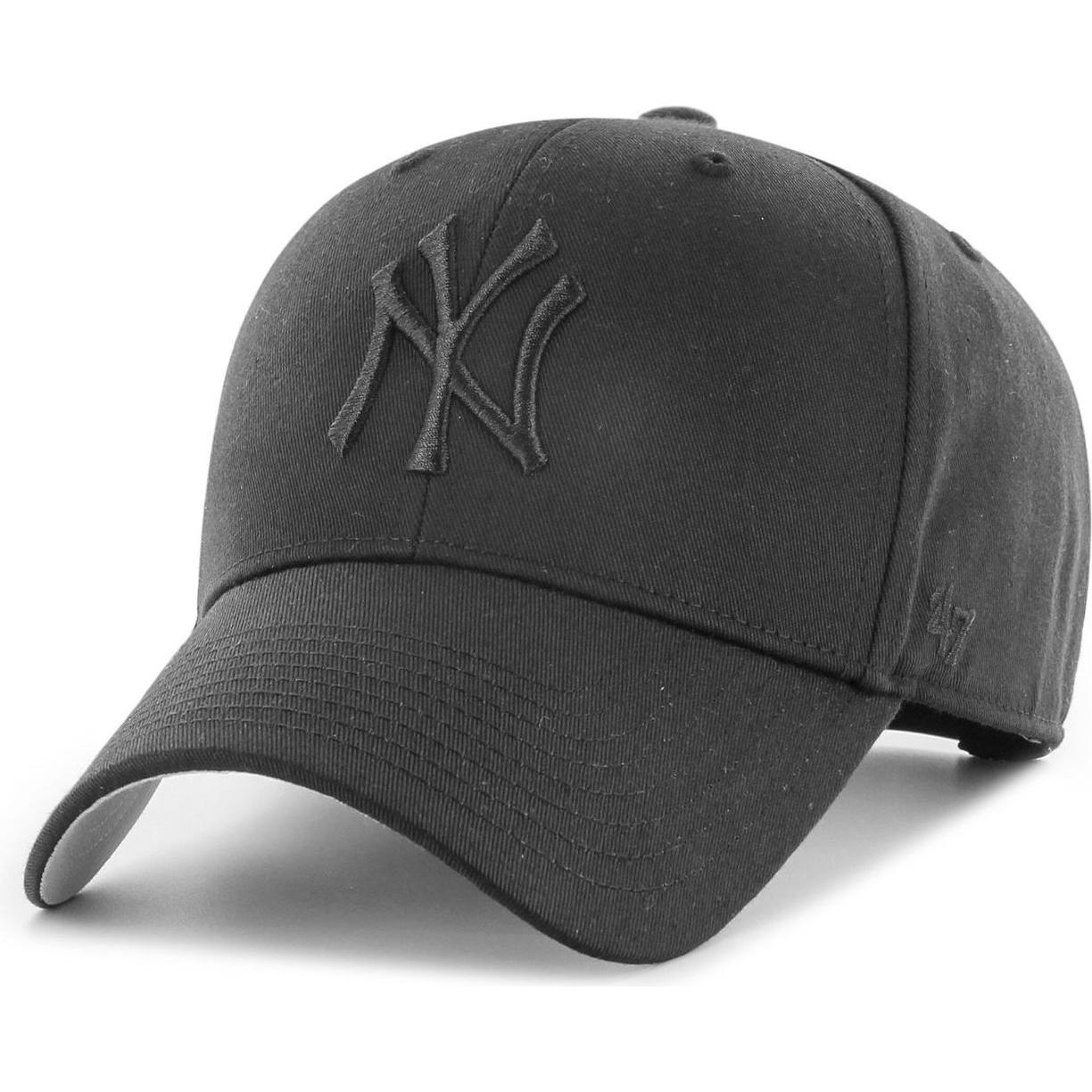 47 Brand, Jungen, Cap, Snapback Kinder Cap BASIC New York Yankees schwarz, Schwarz, (53, 55, 56, 52 C, 54 C)