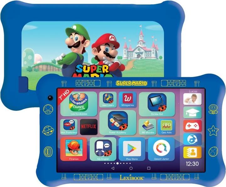 Immagine prodotto Lexibook Tablet LexiTab Master da 7 pollici con contenuti educativi e cover protettiva Super Mario Versione (7", 1 GB, Super Mario)