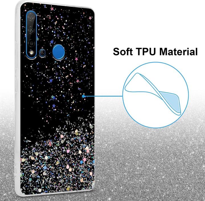 Actual product image Cadorabo TPU cover sparkling glitter (Huawei Nova 5i, Huawei P20 Lite (2019))