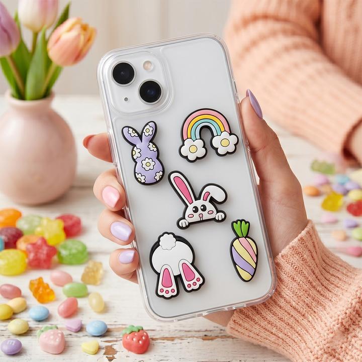 Actual product image OEM 3D Sticker Bunny 5pcs set (5 Sticker)