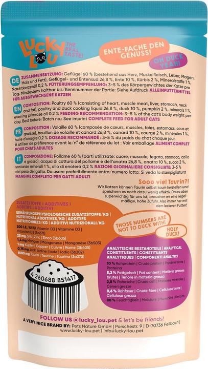 Immagine prodotto Lucky Lou Anatra buona, tutto buono (Adulto, 1 pz., 140 g)