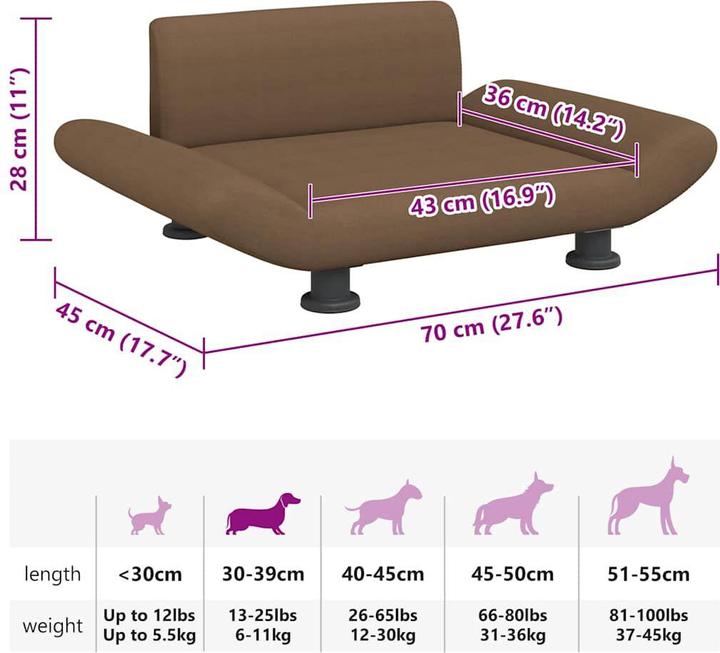 Image du produit vidaXL Hundebett (Chien)