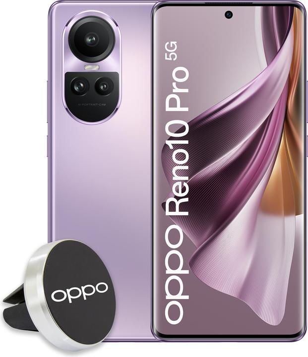 Actual product image OPPO 10 Pro 5G (256 GB, Glossy Purple, 6.70", Dual SIM, 5G)