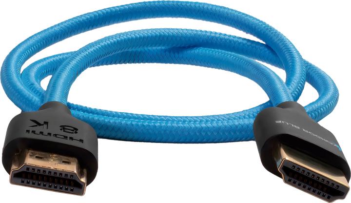 Image du produit Kondor Blue 2 FT 4K HDMI 2.0 BRAIDED BLUE CABLE (Bleu condor)(2 Feet) (0.60 m)