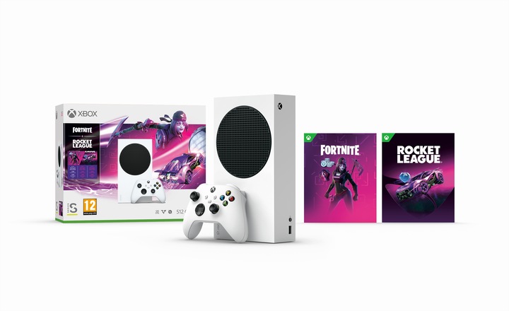 Immagine prodotto Microsoft Pacchetto Xbox Series S - Fortnite + Rocket League
