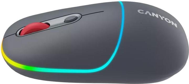 Produktbild Canyon MW-22, 2in1 wireless optical mouse Bluetooth / Wireless USB, 800/1200/1600 DPI, 4 print, grey (Kabellos)