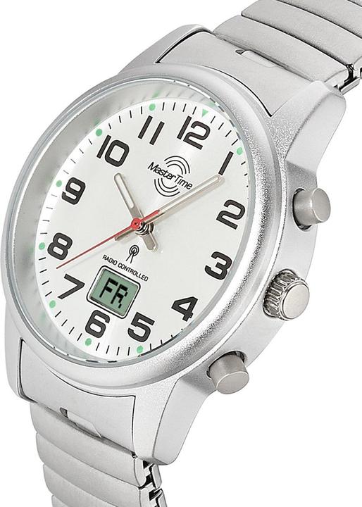 Produktbild Master Time MTLA-10820-42M Damen-Funkuhr Zugband 34mm 3ATM (Funkuhr, Analoguhr, Digitaluhr)