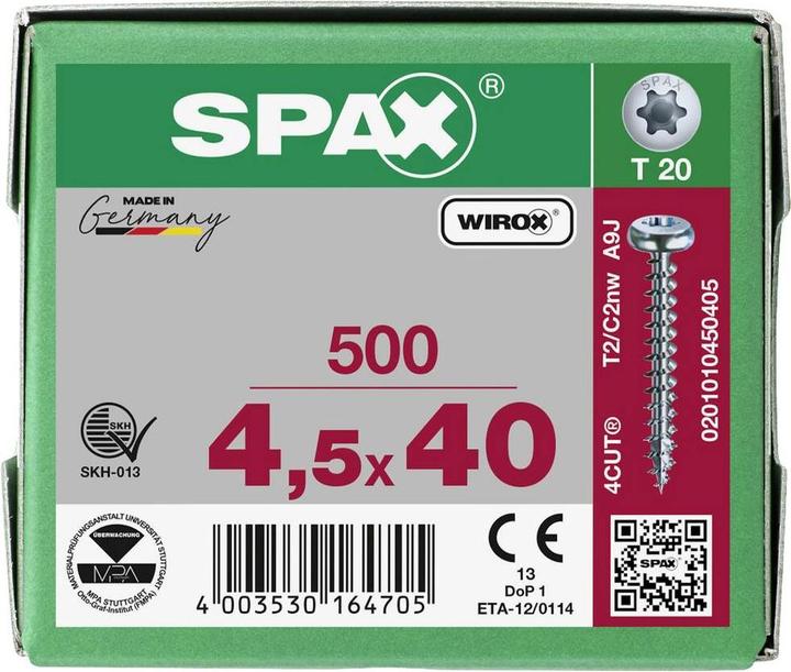 Actual product image Spax Chipboard screws (500 Screws per piece)