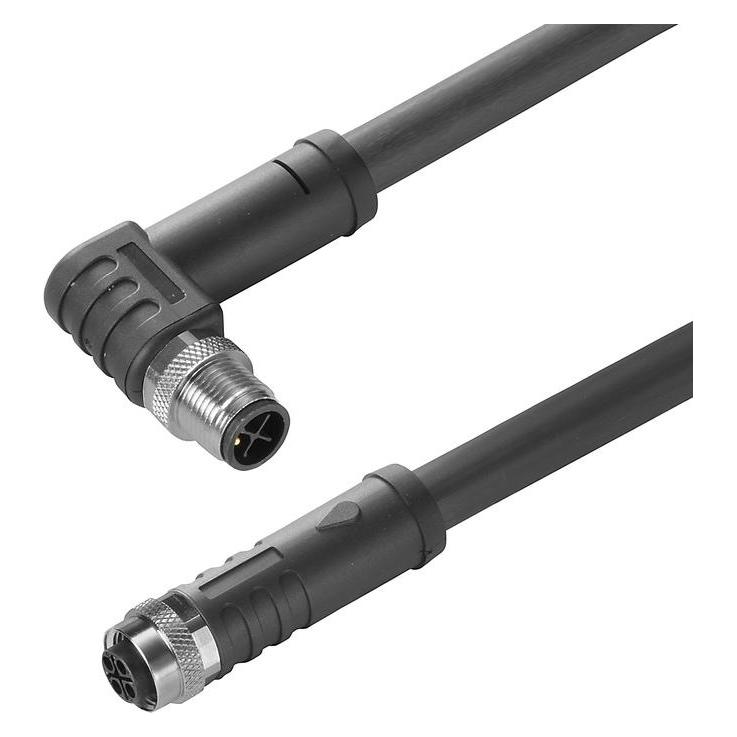 Weidmüller 2050080150 Sensor/actuator stekerverbinding, voorgemonteerd Stekker 0,50 m Aantal polen 4, Kabels + Stekkers