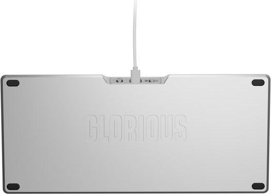 Actual product image Glorious GMMK 3 Pro 75 % Custom Gaming Keyboard - Barebone, ANSI layout, silver (Barebone, Cable)