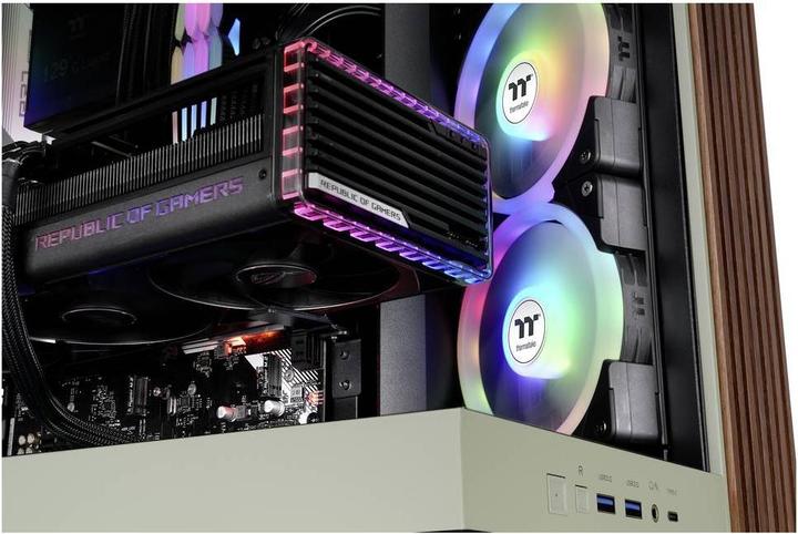 Actual product image Thermaltake "Midi View 380 XL WS ARGB Matcha Green" (ATX, mATX, Mini-ITX)