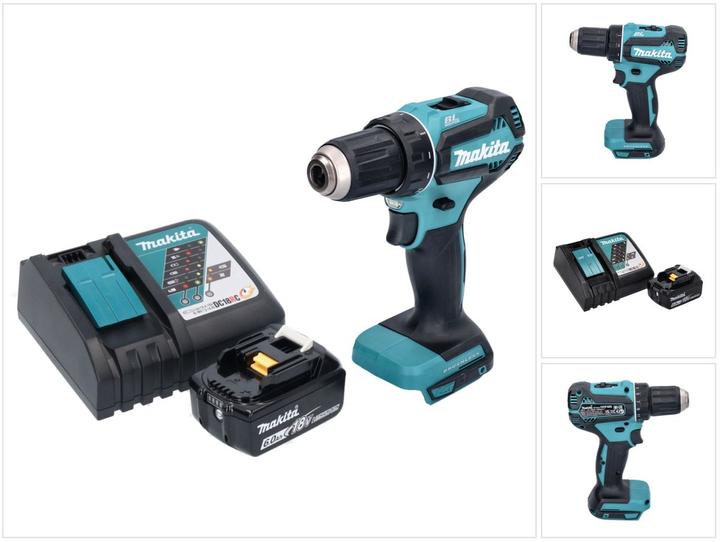 Produktbild Makita DDF 485 RG1 Akku Bohrschrauber 18 V 50 Nm Brushless + 1x Akku 6,0 Ah + Ladegerät (Akkubetrieb)