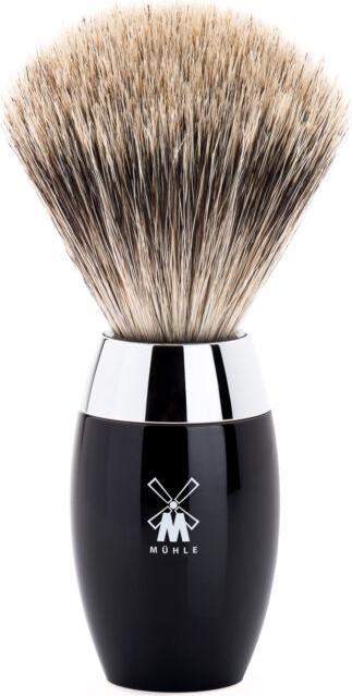 Actual product image Mühle Shaving brush, fine badger hair, bog oak/metal handle, chrome-plated (Shaving brush)