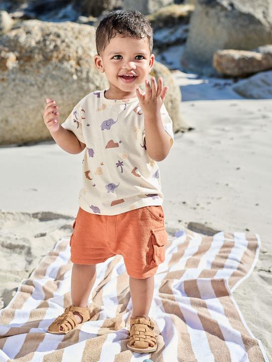 Produktbild Vertbaudet Bio-Kollektion: Baby Cargo-Shorts aus Sweatware (80)