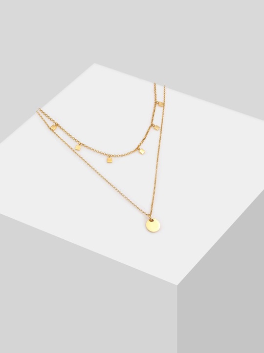 Produktbild Elli 2er Set Choker Layer-Look Plättchen (Sterling Silber, 40 cm)