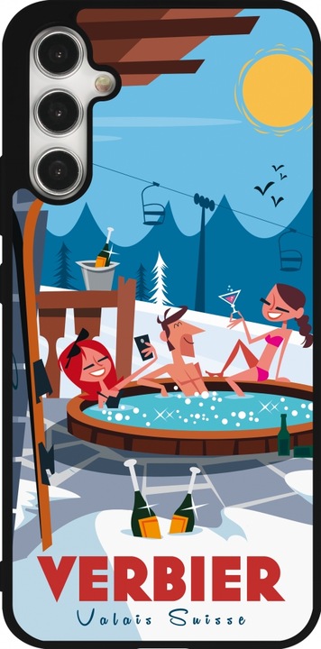 Produktbild PhoneLook Hülle Silikon schwarz Verbier Mountain Jacuzzi (Samsung Galaxy A34 5G)