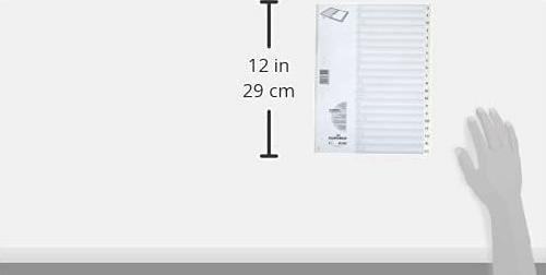 Actual product image Durable Index A4 A-Z 20-pcs. white