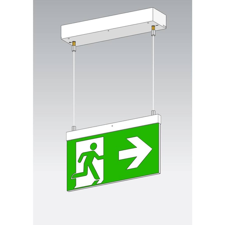 Actual product image Beltrona MEXM82504 LED emergency escape route lighting chain mounting