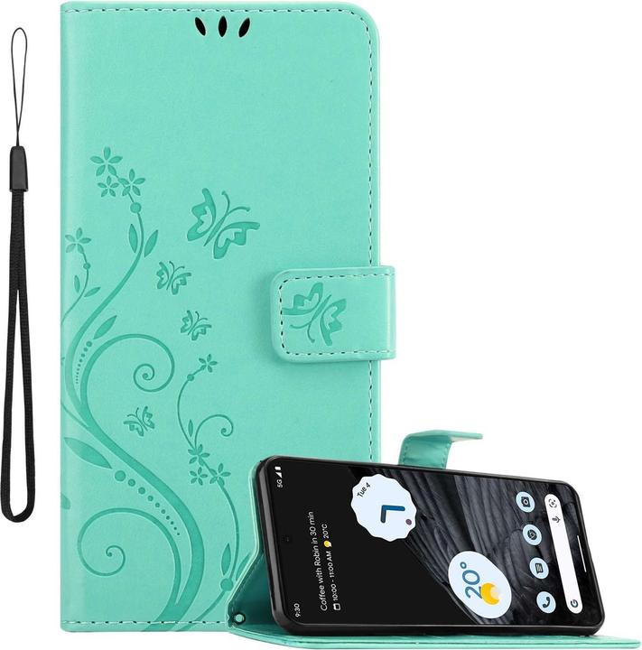 Actual product image Cadorabo Case for Google PIXEL 7 PRO Flower Book (Google Pixel 7 Pro)