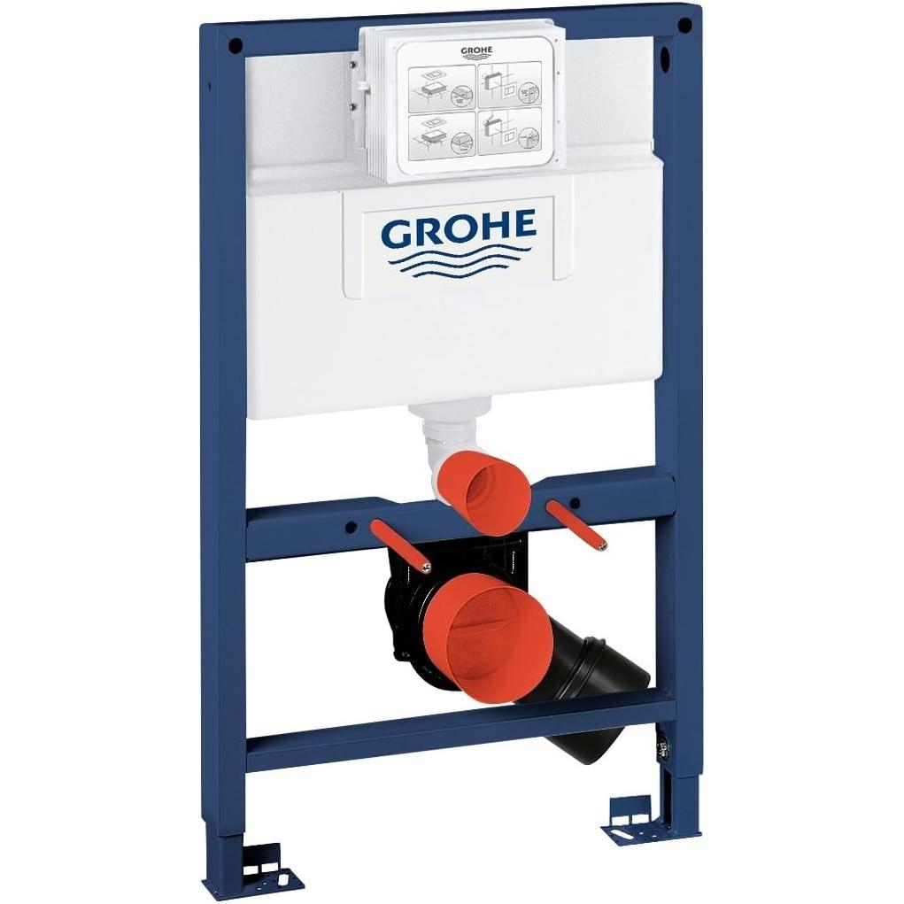 Grohe, Sciacquone WC, Set Solido 2-in-1 per WC, 0,82 m di altezza libera