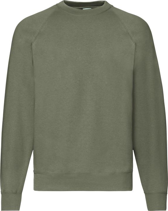 Actual product image Fruit of the Loom Mens Classic 80/20 Raglan Sweatshirt (S)