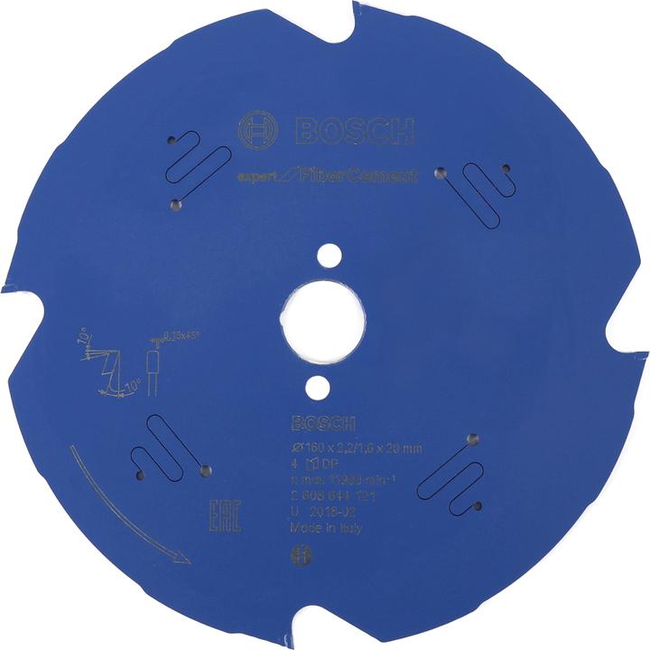 Image du produit Bosch Professional Zubehör Lame de scie circulaire Expert pour Fibre Cement, 160 x 20 x 2,2 mm, 4