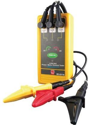 Rs Pro LED rotating field direction indicator with crocodile clip, 600V CAT III, CAT IV (Microphone Clip)
