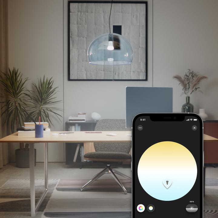 Actual product image Philips Hue White Ambiance (E27, 11 W, 1100 lm, 2 x, F)