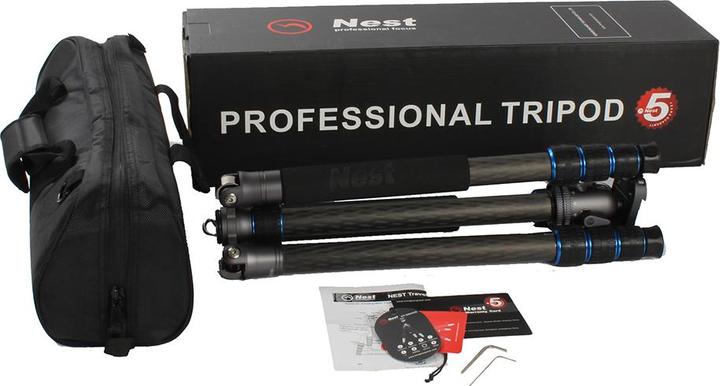 Actual product image Nest Professional Carbon Tripod NT-6294CK + Ball Head (Carbon)
