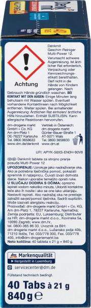 Produktbild dm Denkmit Multi-Power 12 (Tabs, 40 Waschgänge)