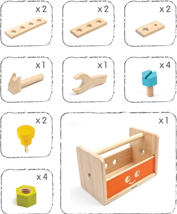 Immagine prodotto Plantoys Cassetta degli attrezzi per robot