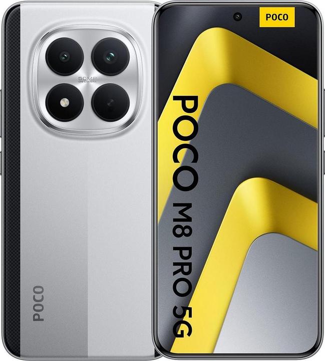 Produktbild Xiaomi Poco M8 Pro (256 GB, Silver, 6.83", Dual SIM, 5G)