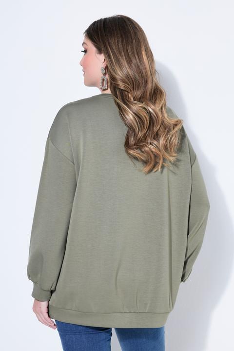 Produktbild Miamoda Sweatshirt, A-Linie, verzierte 3D-Blüte (48)
