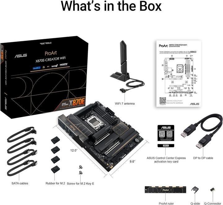 Produktbild ASUS ProArt X870E-CREATOR WIFI (AM5, AMD X870E, ATX)