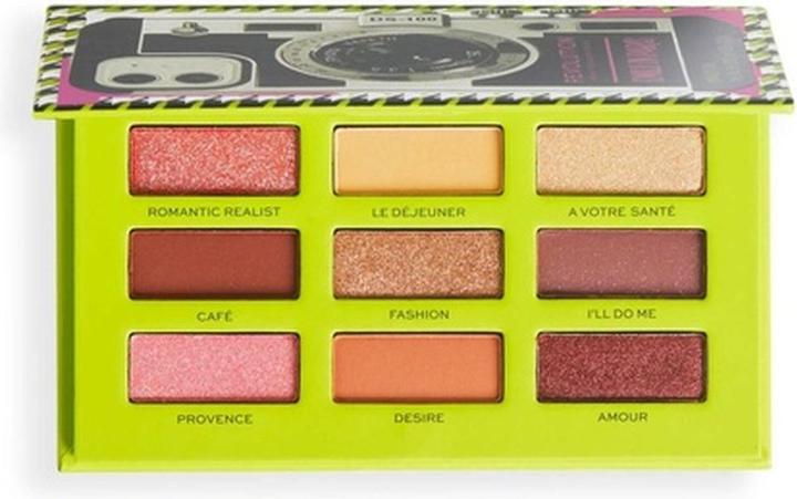 Actual product image Makeup Revolution Emily In Paris Camera Queen Eyeshadow Palette