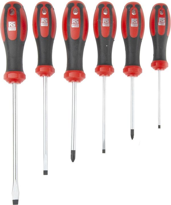 Produktbild RS PRO 6 Pc C-PLUS SDr Set - Slotted/Pozidriv (Pozidriv-Kreuzschlitz (PZ))