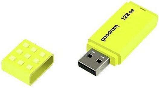Produktbild Goodram UME2 UME2-1280Y0R11 Pendrive (128 GB, USB 2.0, gelb) (128 GB, USB-A)