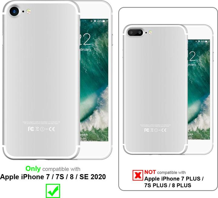 Immagine prodotto Cadorabo Libro con copertina a doppia finestra con vista (Apple iPhone 7, Apple iPhone SE (seconda generazione))