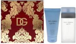 Actual product image Dolce & Gabbana Light Blue for Women 2 Pc Gift Set 3.3oz EDT Spray 1.7oz Body Cream Fresh 5.0 Ounce (Perfume set)