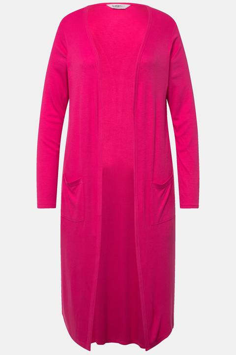 Produktbild Janet & Joyce Long-Shirtjacke, gerade geschnitten, offene Jacke, Langarm (50)