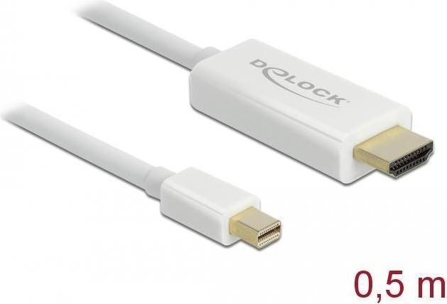 Actual product image Delock Mini DisplayPort — HDMI (Typ A) (0.50 m, DisplayPort, HDMI, 1.3)