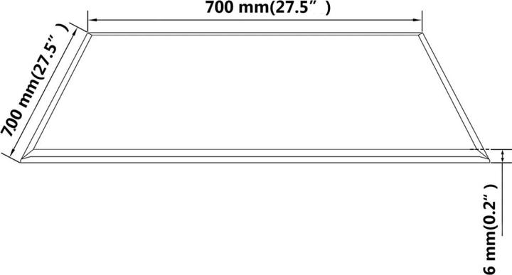 Immagine prodotto vidaXL Tischplatte (70 x 70 cm)