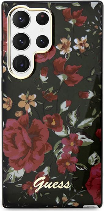 Produktbild Guess GUHCS23LHCFWSA S23 Ultra S918 green/kaki hardcase Flower Collection (Samsung Galaxy S23 Ultra)