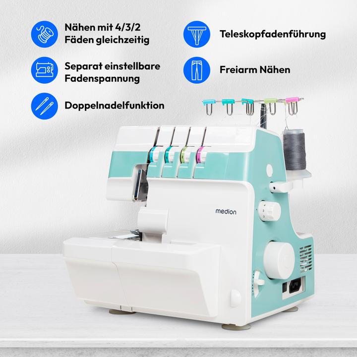Actual product image Medion Sewing machine Life Overlock SO90