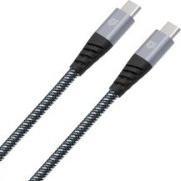 Image du produit Tiger CÂBLE D'ALIMENTATION ULTRA RÉSISTANT USB-C USB-C 100W 1,2M GRIS (1.20 m, 100 W)