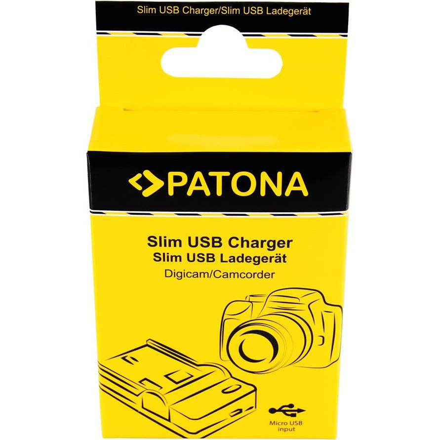 Thumbnail - Patona Micro USB Ladegerät (Ladegerät), Kamera Stromversorgung, Schwarz, Gelb