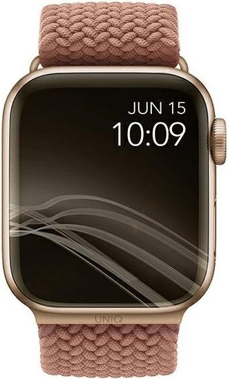 Actual product image Uniq pasek Aspen Apple Watch 44424549 mm Series 45678SESE2Ultra Braided rozowygr (42 mm, 44 mm, 45 mm, 49 mm, Fabric, Apple Watch Series 1, Apple Watch Series 2, Apple Watch Series 3, Apple Watch Series 4, Apple Watch Series 5, Apple Watch Ultra 2, Apple Watch Series 6, Apple Watch Series 7, Apple Watch Series 8, Apple Watch Series 9, Apple Watch SE, Apple Watch Ultra)