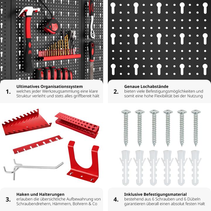 Actual product image tectake Tool Pegboard